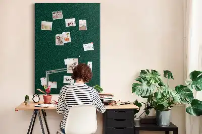Wall cork memo board Linear leaf pattern