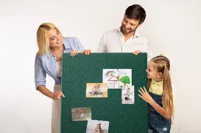 Linear Leaf Pattern Cork Memo Board