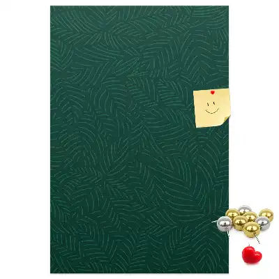 Linear Leaf Pattern Cork Memo Board