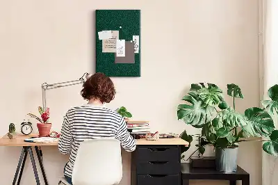 Wall cork memo board Linear leaf pattern