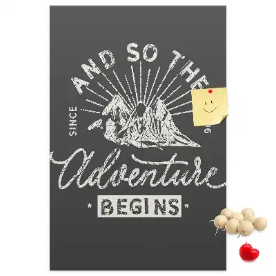 Cork pin board Retro-style poster