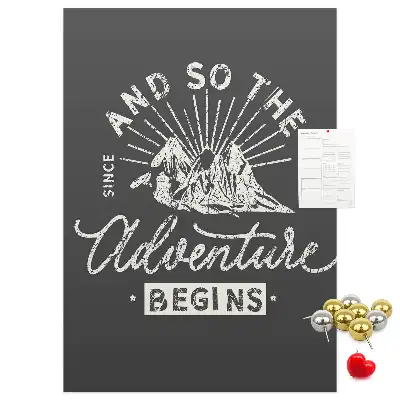 Retro style cork pin board poster