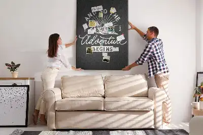 Retro style cork pin board poster
