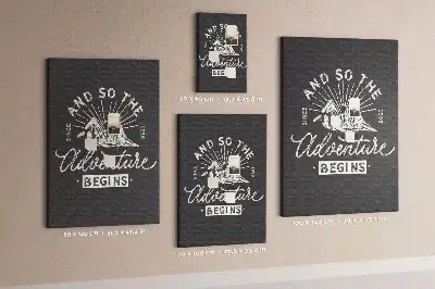 Cork pin board Retro-style poster