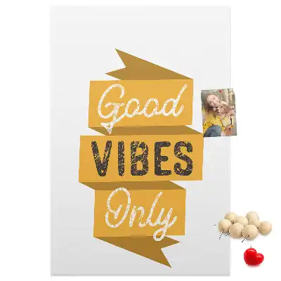 Motivational Slogan Cork Note Board