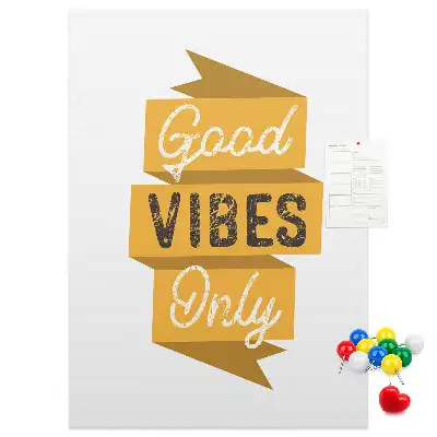 Motivational Slogan Cork Note Board