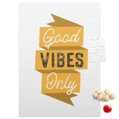 Motivational Slogan Cork Note Board
