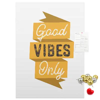 Motivational Slogan Cork Note Board