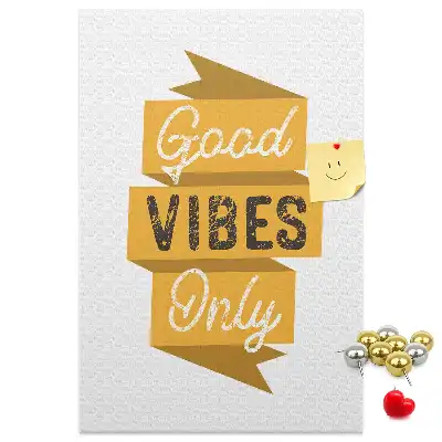 Motivational Slogan Cork Note Board