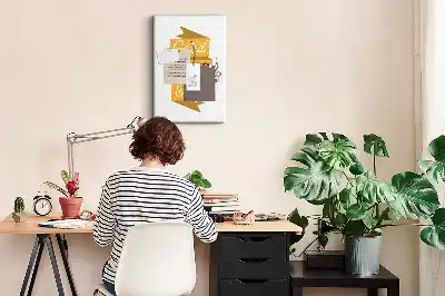 Motivational Slogan Cork Note Board