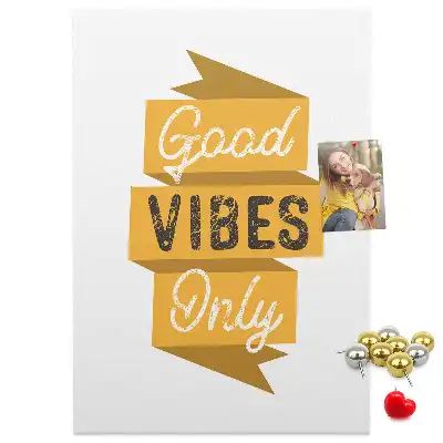 Motivational Slogan Cork Note Board