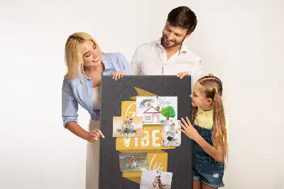 Wall cork memo board with inspiring quote