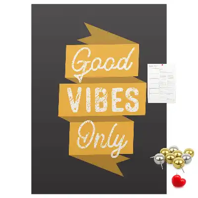 Wall cork memo board with inspiring quote