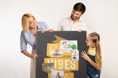 Wall cork memo board with inspiring quote