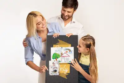 Wall cork memo board with inspiring quote