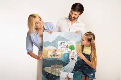 Cork Note Board Marble whale