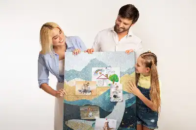 Cork Note Board Marble whale