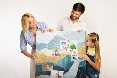 Whale shape marble pattern cork note board
