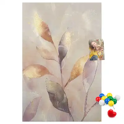 Watercolor Plant Wall Cork Memo Board