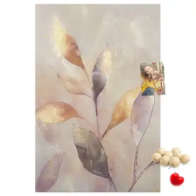 Watercolor Plant Wall Cork Memo Board