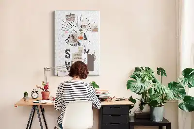 Stay Wild Mountain Theme Cork Pin Board