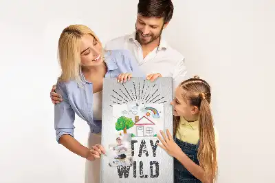 Stay Wild Mountain Theme Cork Pin Board