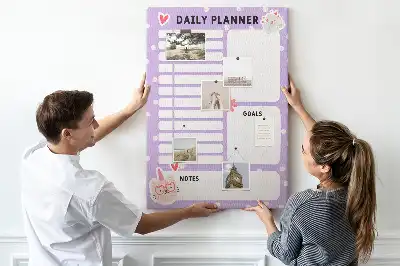 Cork Note Board for Daily Organization