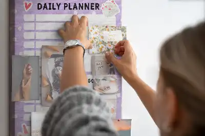 Cork Note Board for Daily Organization