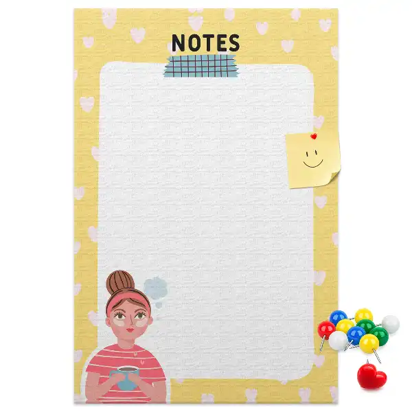 Cork pin board Note panel