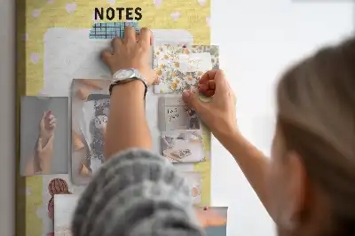 Cork pin board Note panel