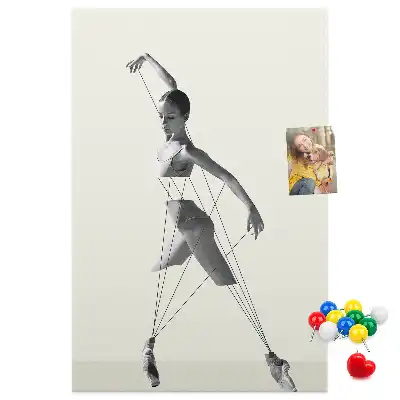 Cork Note Board Ballerina