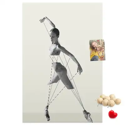 Cork Note Board Ballerina