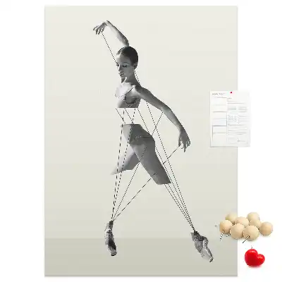 Cork Note Board Ballerina