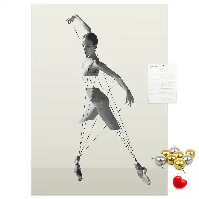 Cork Note Board Ballerina