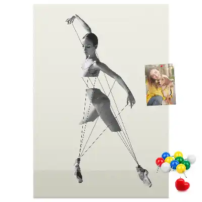 Cork Note Board Ballerina