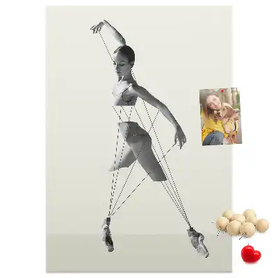 Cork Note Board Ballerina