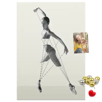Cork Note Board Ballerina