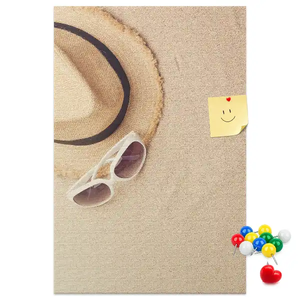 Cork Note Board for Holiday Souvenirs