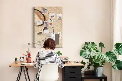 Cork Note Board for Holiday Souvenirs
