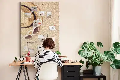 Cork Note Board for Holiday Souvenirs