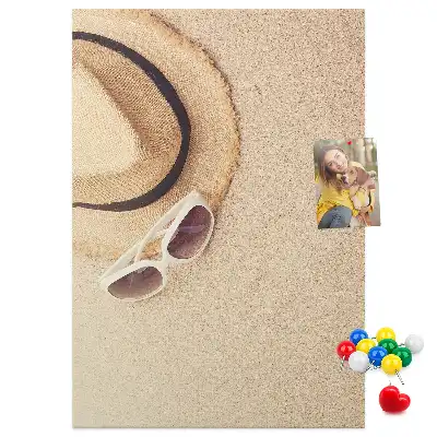 Cork Note Board for Holiday Souvenirs