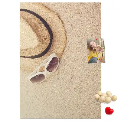 Cork Note Board for Holiday Souvenirs