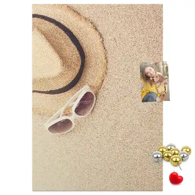 Cork Note Board for Holiday Souvenirs