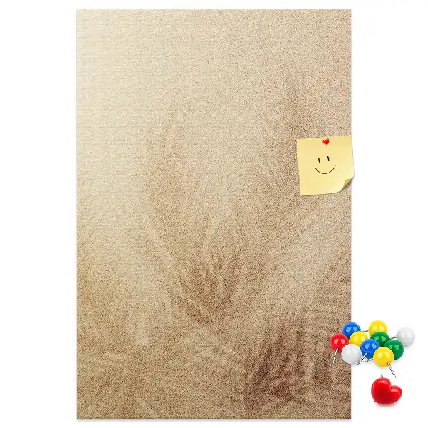 Exotic Palm Tree Vacation Cork Memo Board