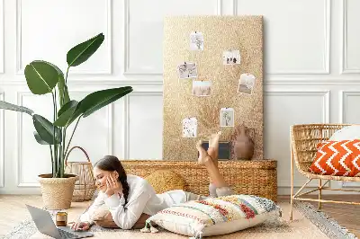 Exotic Palm Tree Vacation Cork Memo Board
