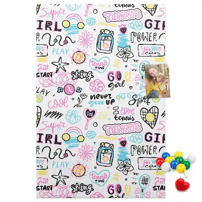 Children's cork pin board