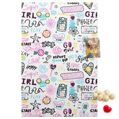 Children's cork pin board
