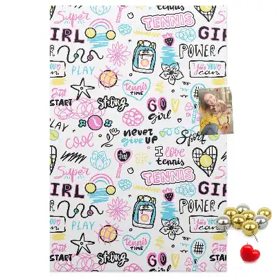 Cork pin board Children's theme