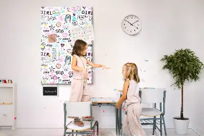 Children's cork pin board