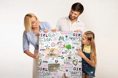 Cork pin board Children's theme